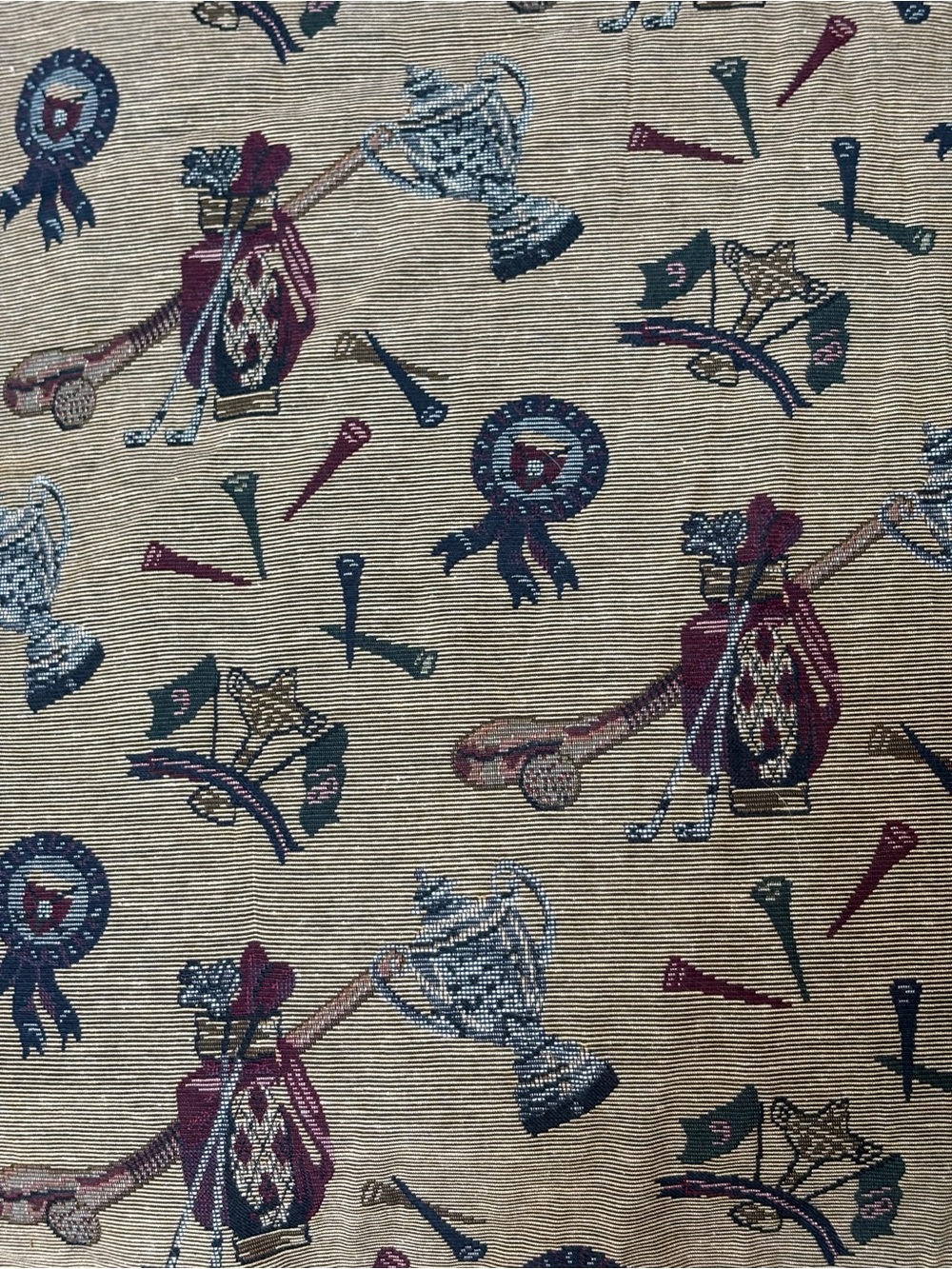 Vintage Golf Tapestry Fabric